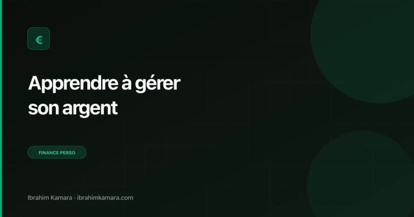 Apprendre gérer argent zéro