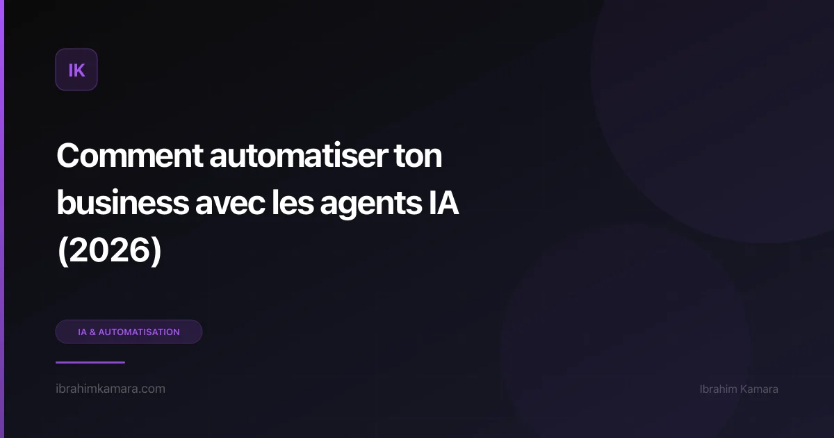 Automatiser business agents IA