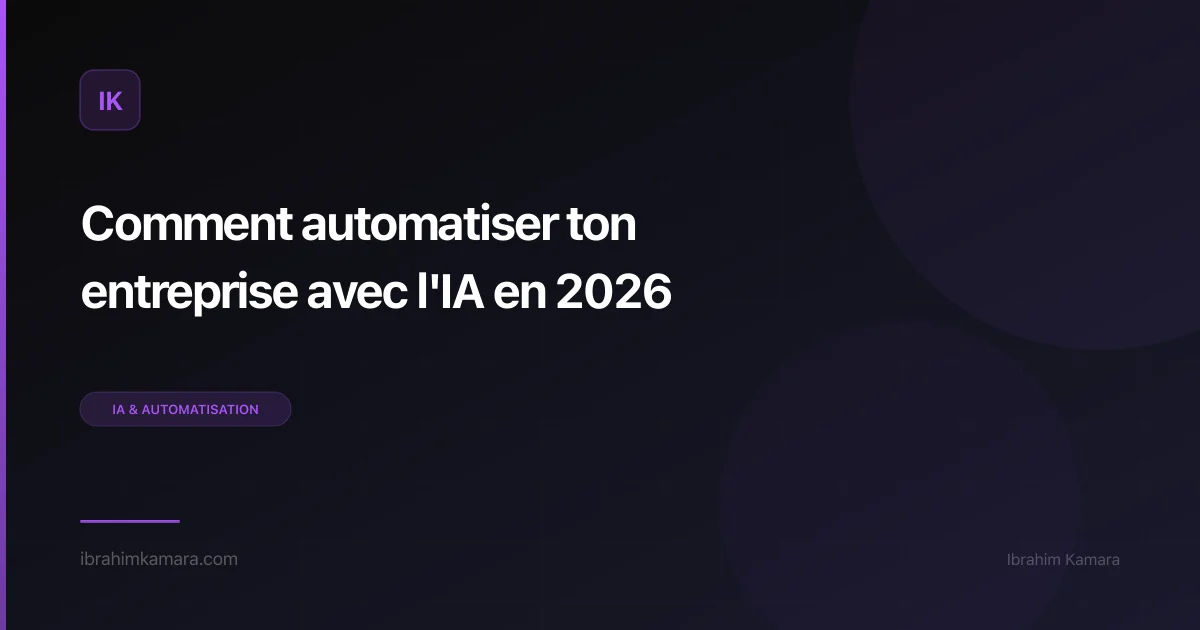 Automatiser entreprise IA