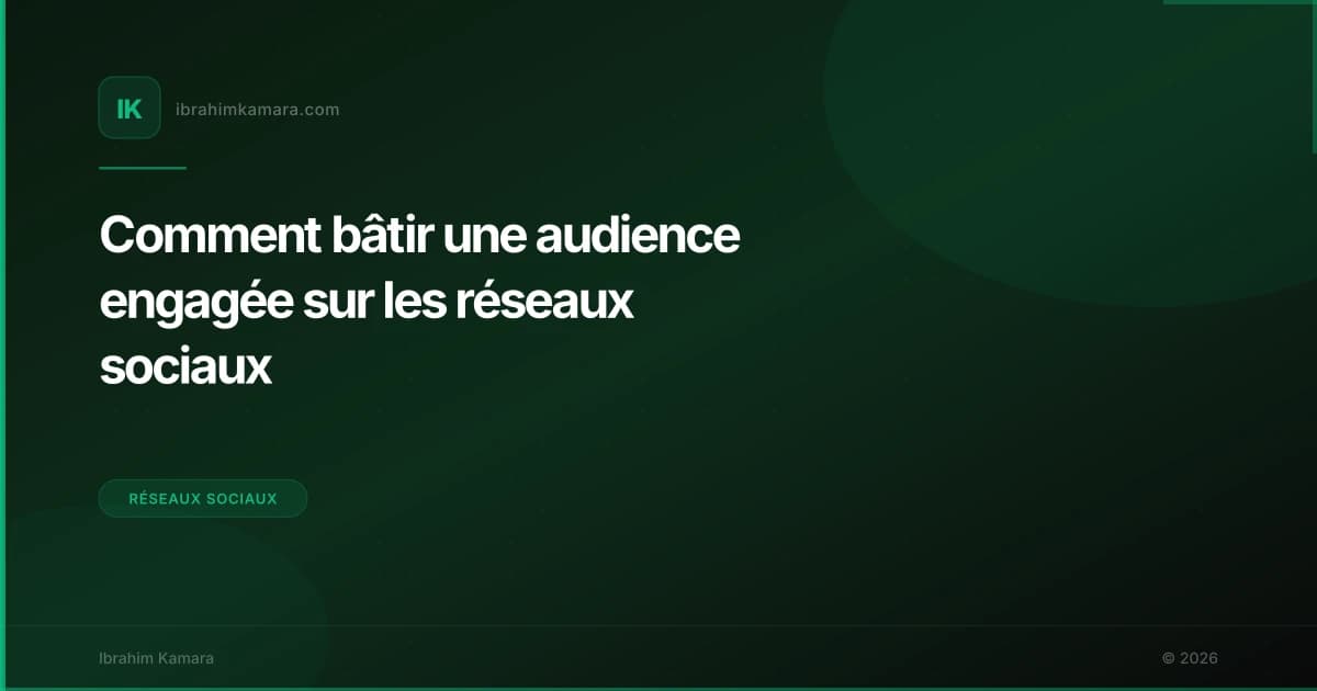 Audience engagée réseaux sociaux
