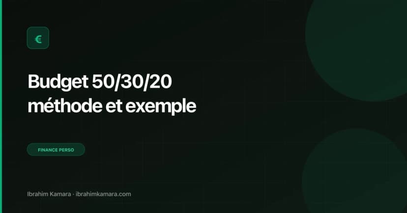 Méthode budget 50 30 20
