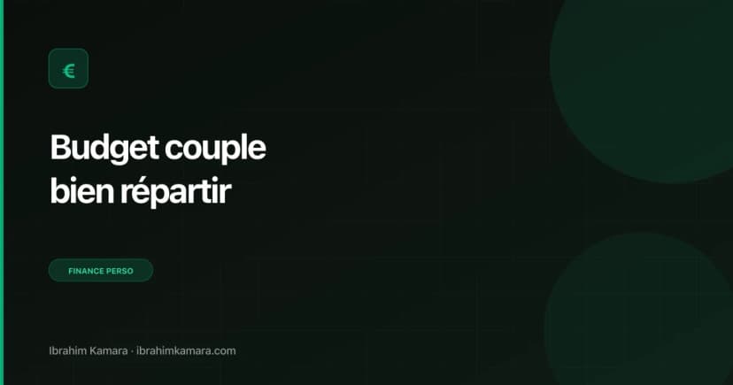 Budget couple répartition dépenses