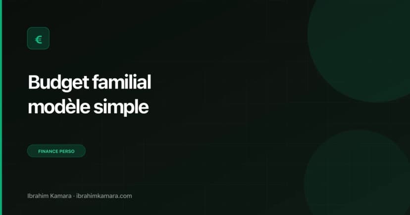 Modèle budget familial