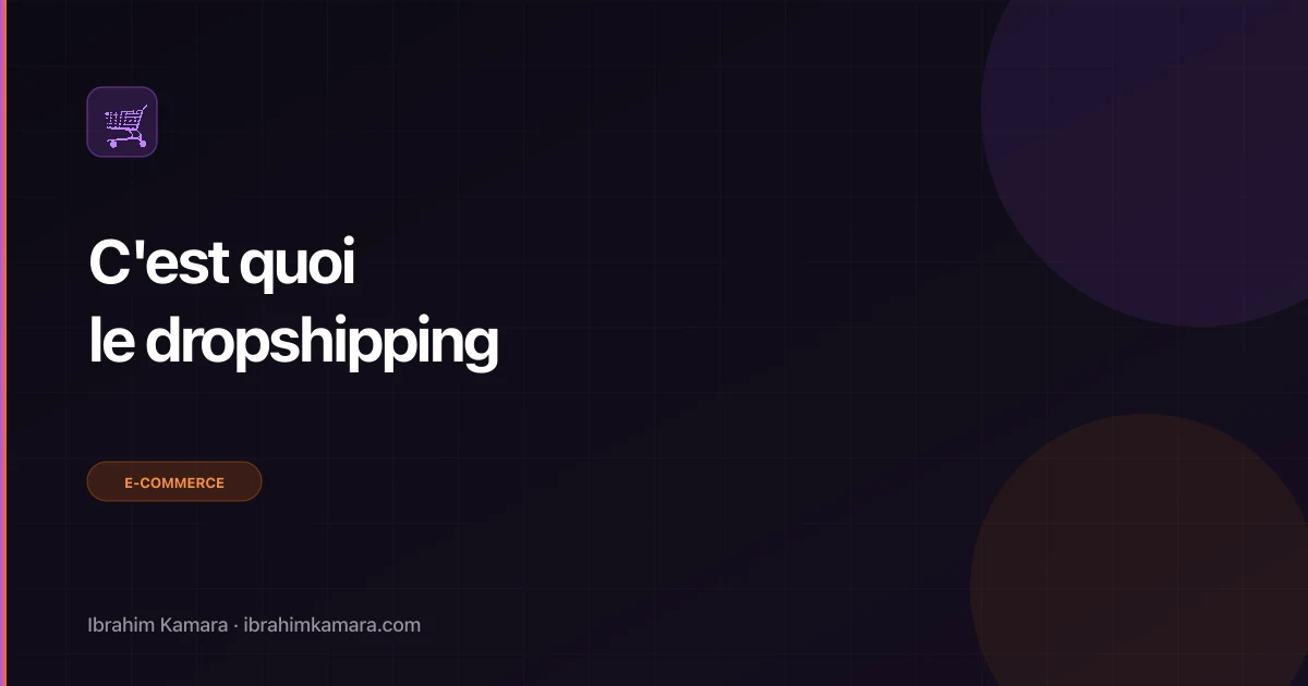 Définition dropshipping