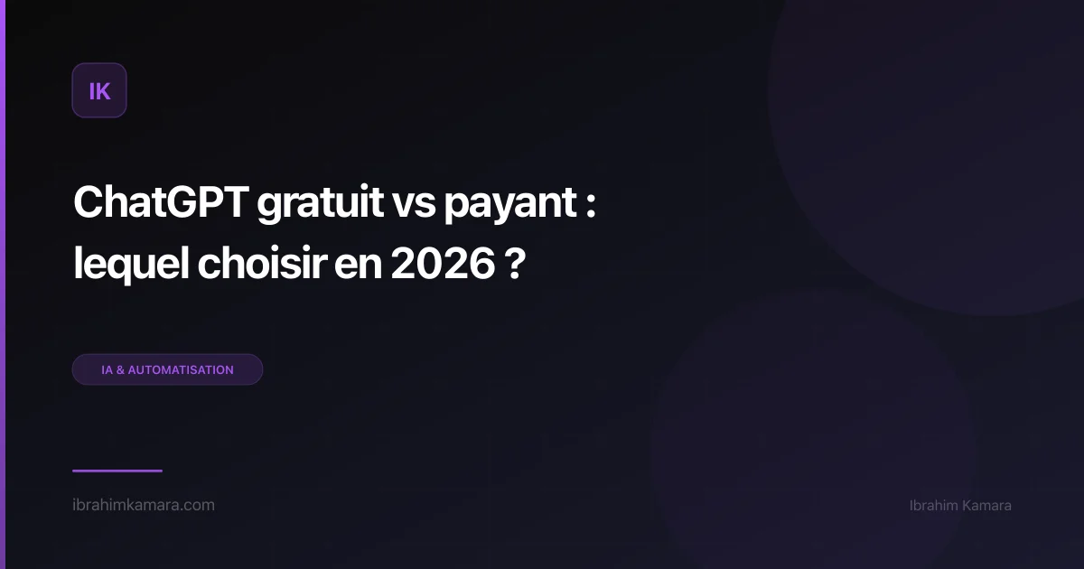 ChatGPT gratuit vs payant