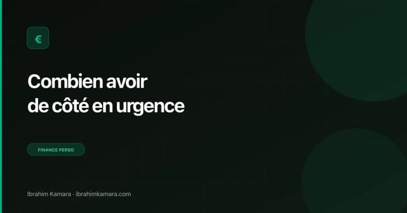 Combien avoir de côté urgence
