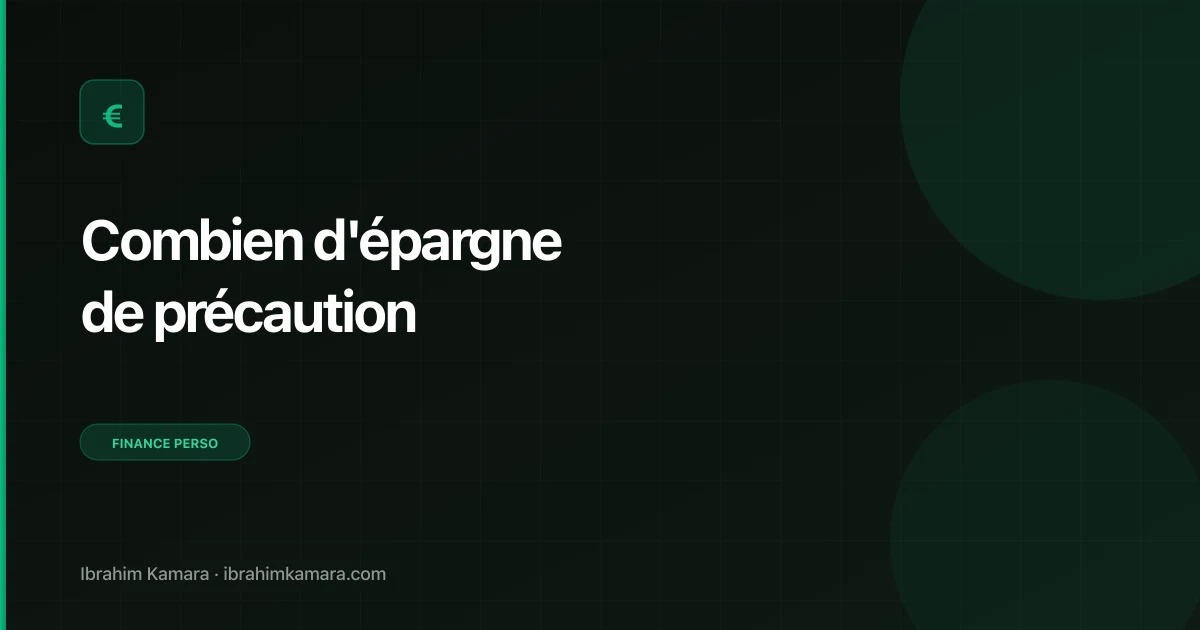 Combien épargne précaution avoir