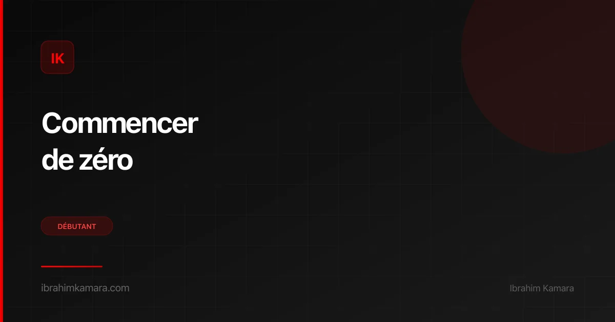 Commencer business en ligne quand on part de zéro