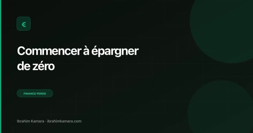 Commencer à épargner zéro
