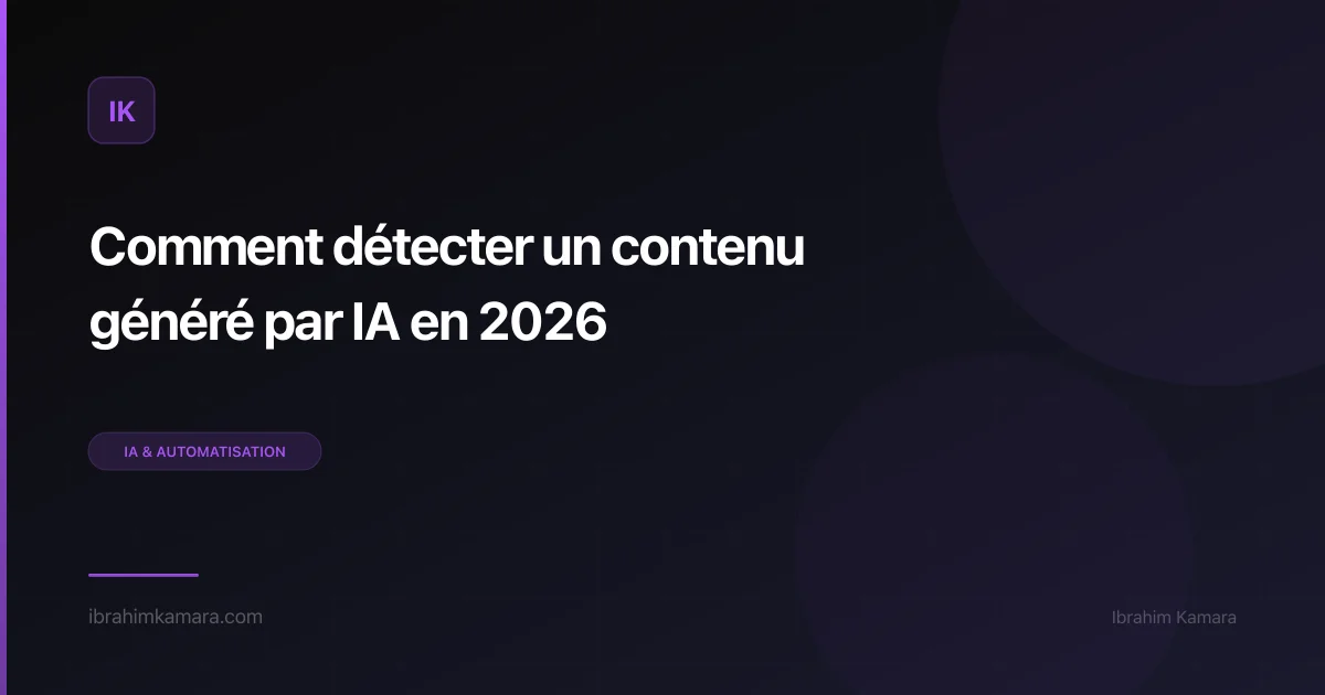 Détecter contenu IA