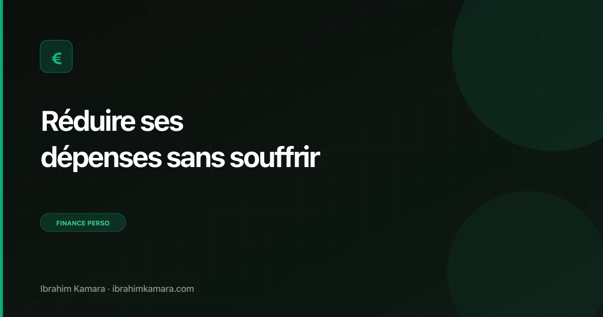 Réduire dépenses mensuelles
