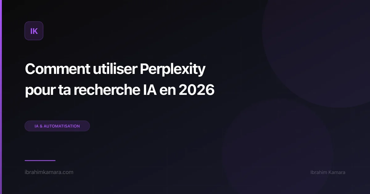 Utiliser Perplexity