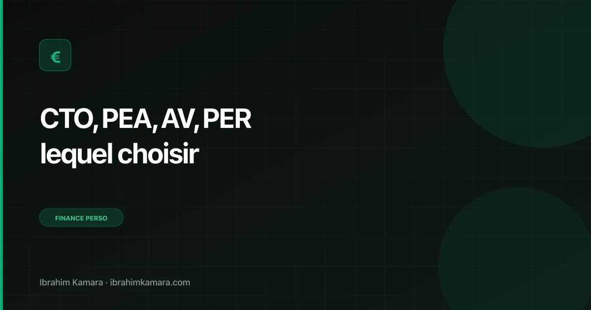 Comparatif CTO PEA AV PER