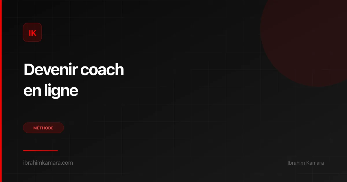 Devenir coach en ligne
