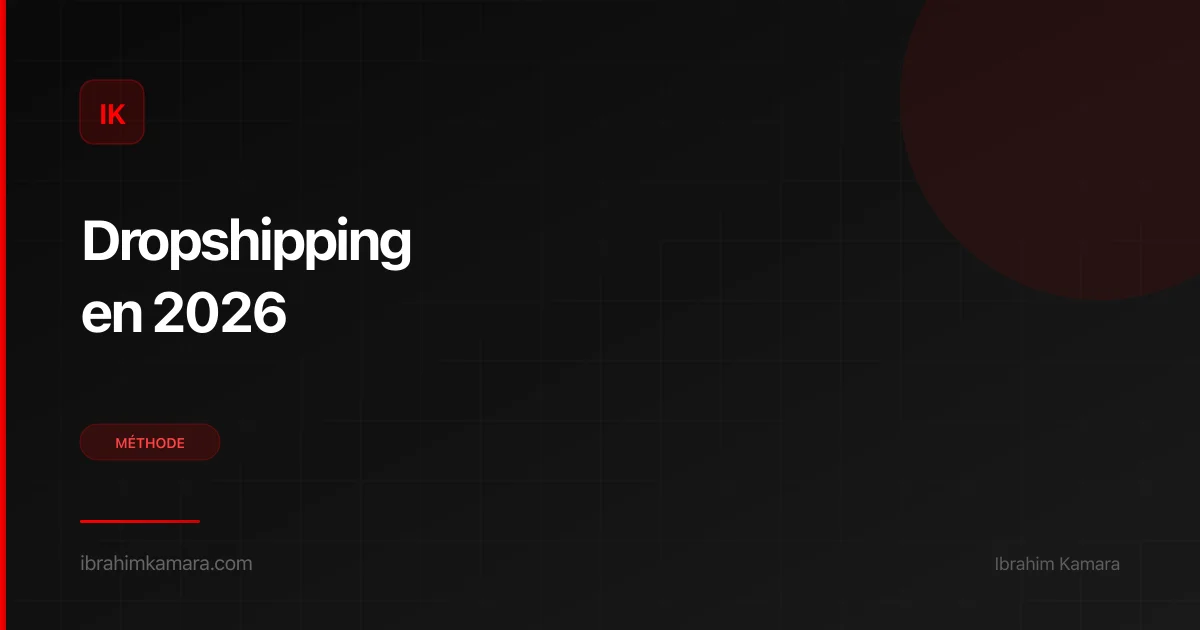 Dropshipping débutant réaliste 2026