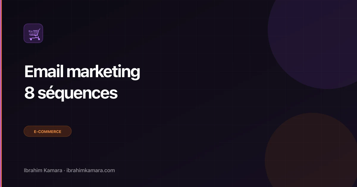 Email marketing e-commerce séquences