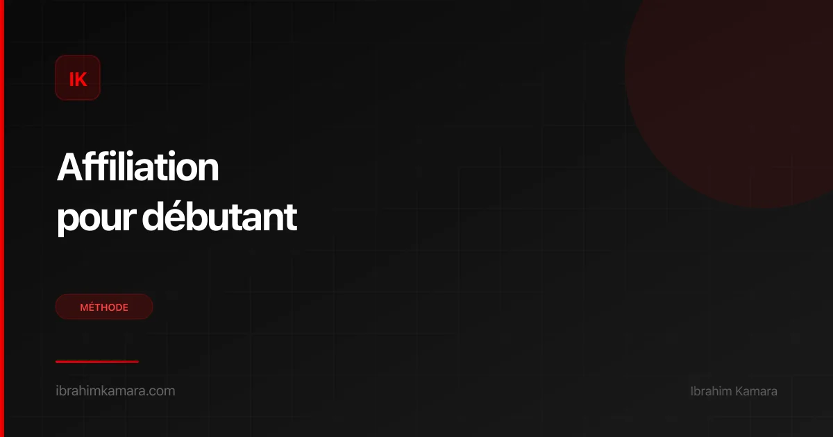 Gagner argent affiliation débutant