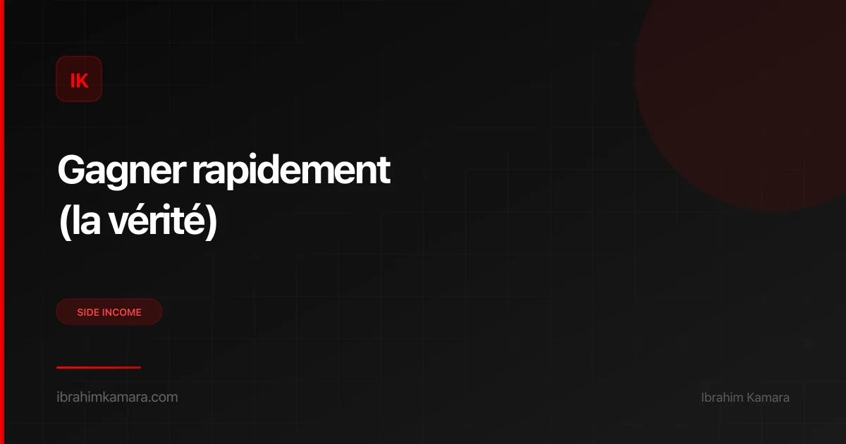Gagner argent rapidement en ligne réaliste