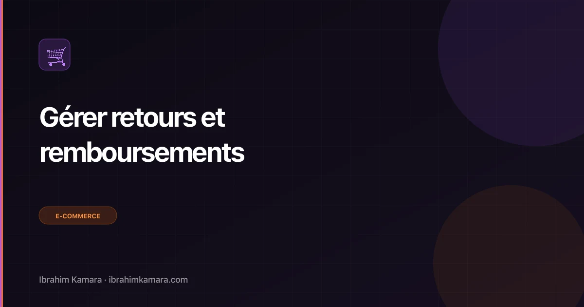 Gérer retours remboursements e-commerce
