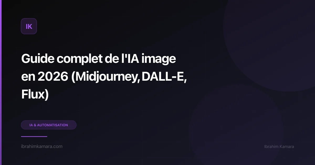 Guide IA image 2026