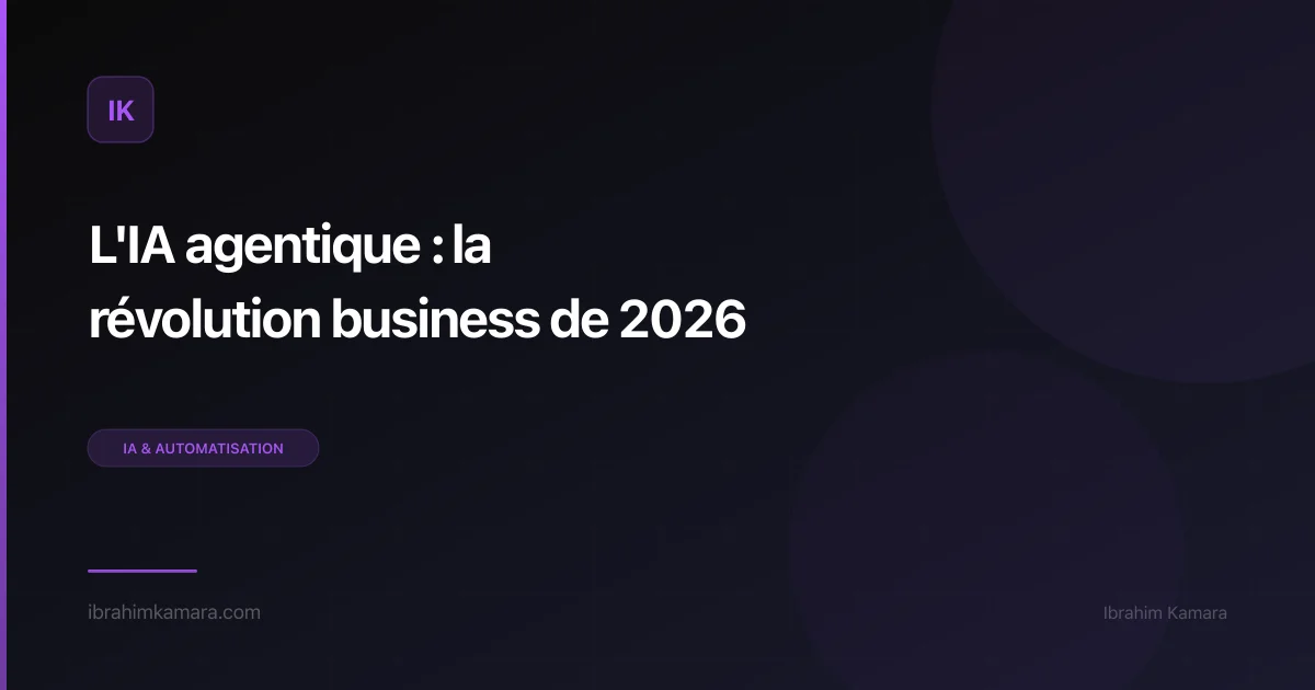 IA agentique 2026