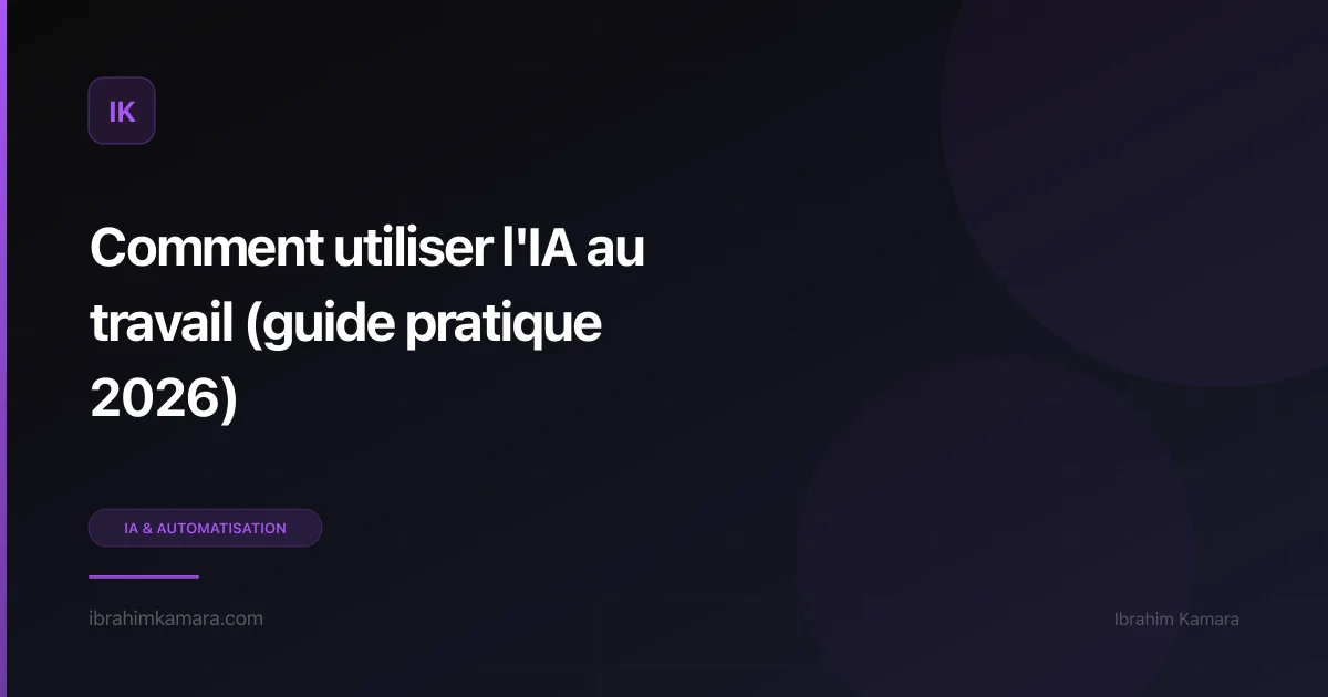 IA au travail