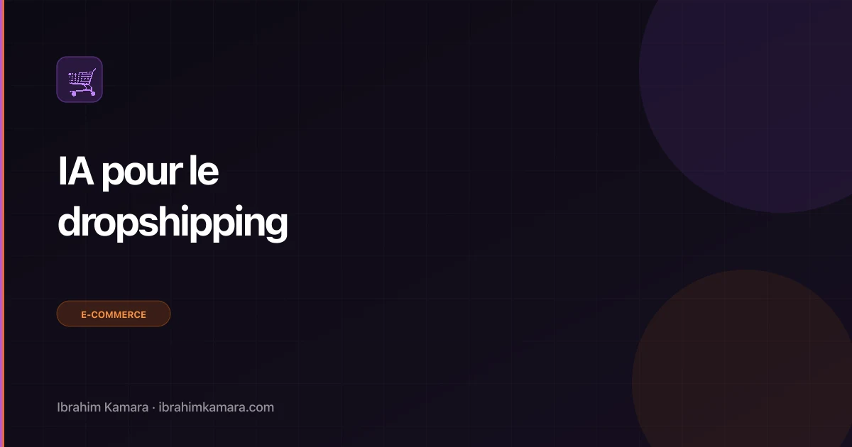 IA pour dropshipping