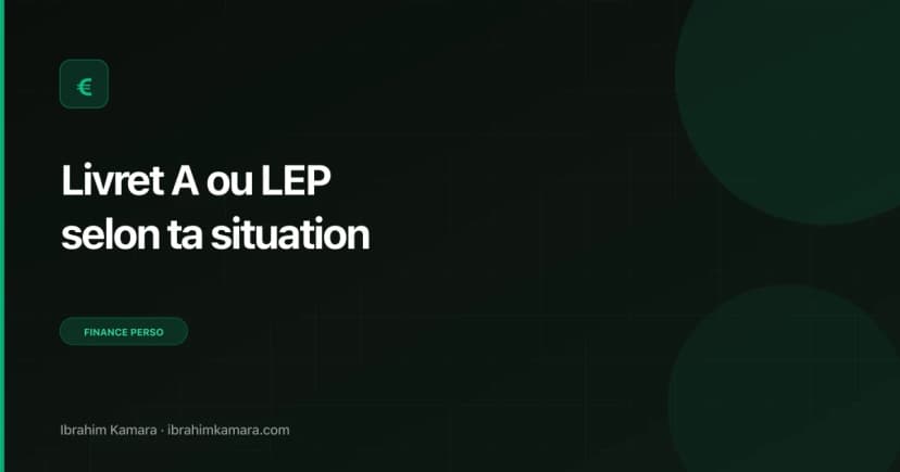 Livret A ou LEP situation