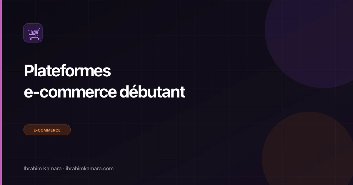 Meilleures plateformes e-commerce débutant