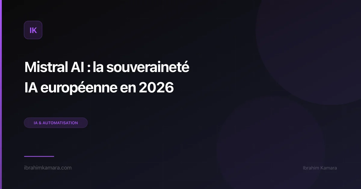 Mistral AI souveraineté EU