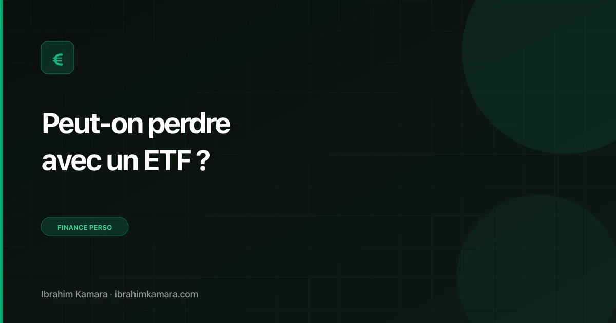 Peut-on perdre argent ETF
