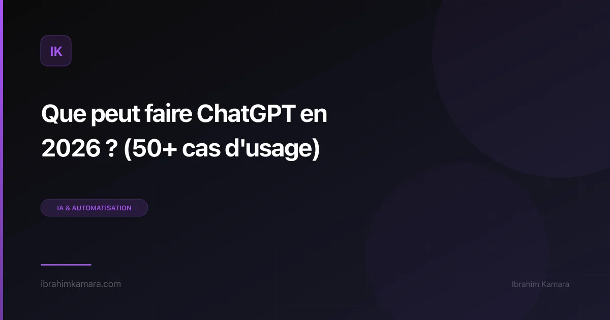 Que peut faire ChatGPT