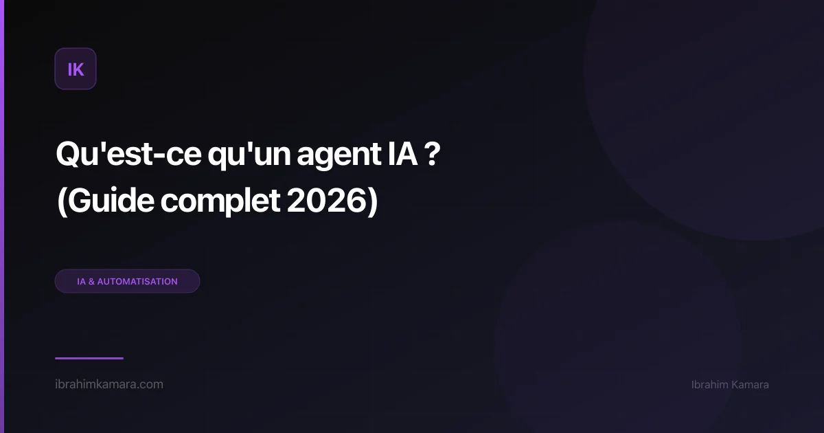 Qu'est-ce qu'un agent IA
