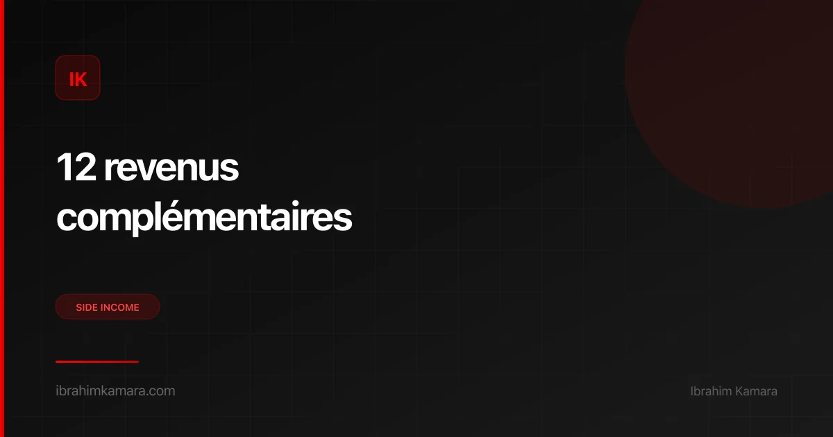 12 idées de revenu complémentaire internet