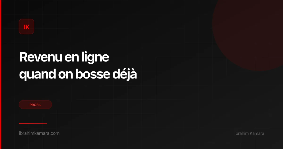 Revenu en ligne salarié temps plein