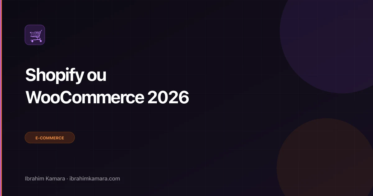 Shopify ou WooCommerce 2026