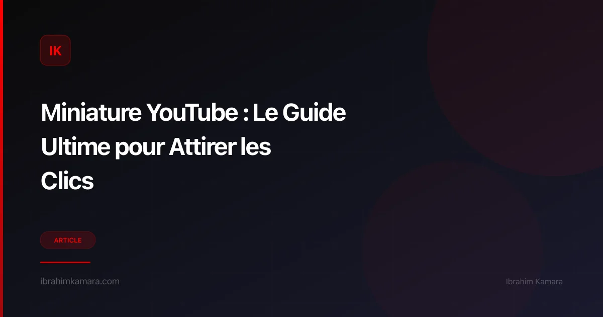 Taille et dimensions miniature YouTube