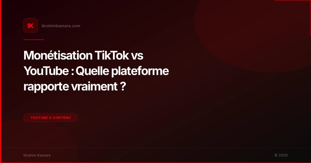 Monétisation TikTok vs YouTube : Quelle plateforme rapporte vraiment ?