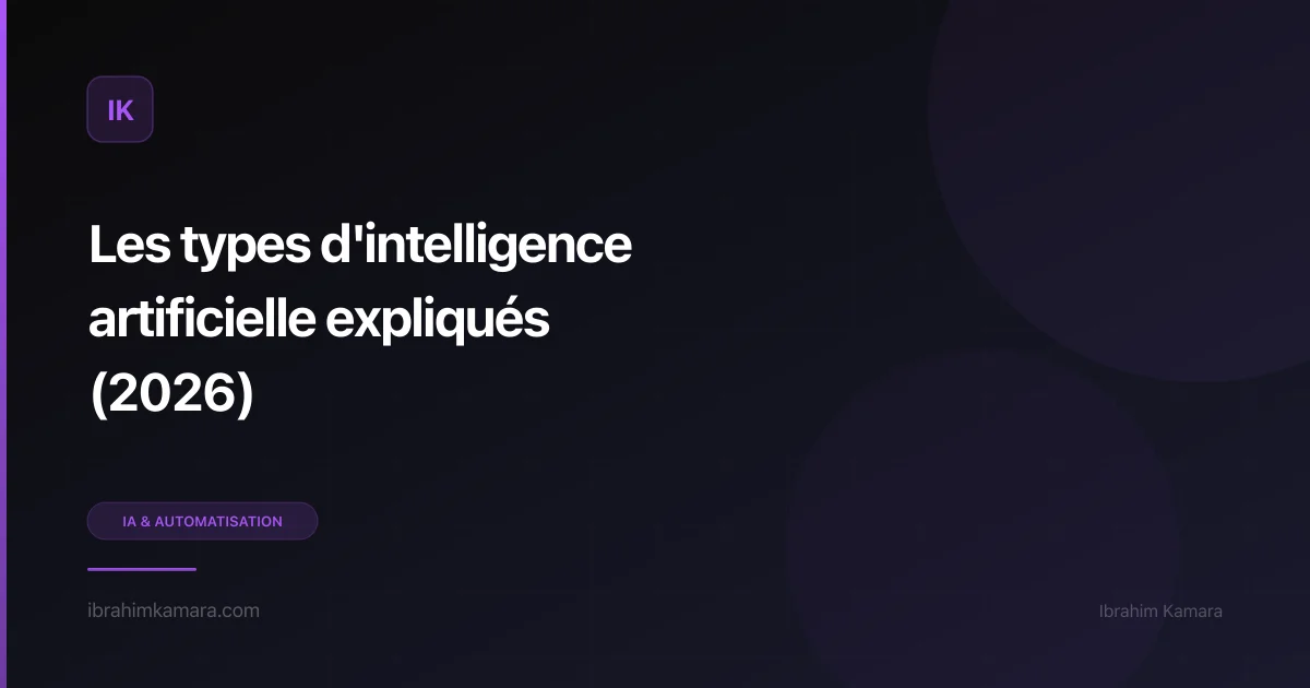 Types intelligence artificielle