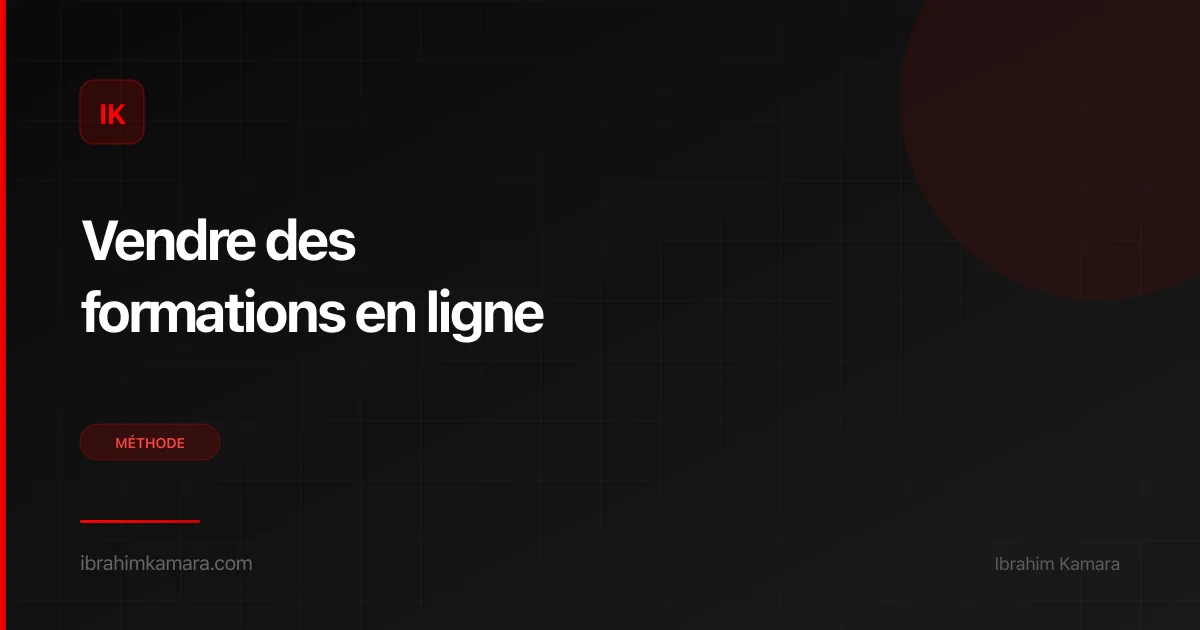 Vendre des formations en ligne