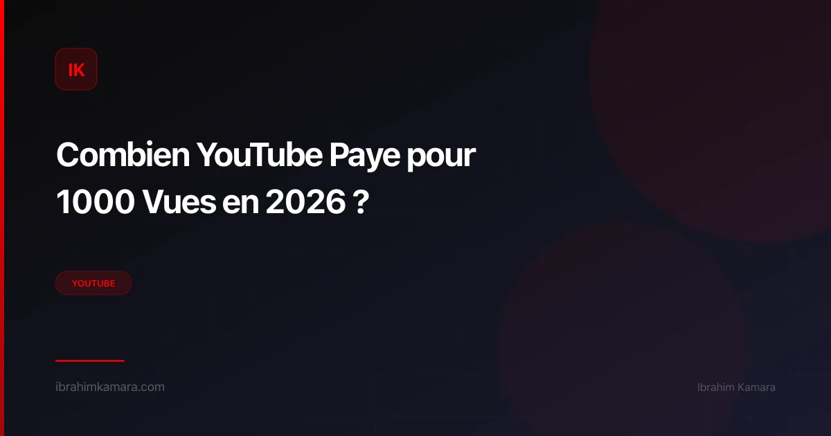 Combien YouTube paye pour 1000 vues