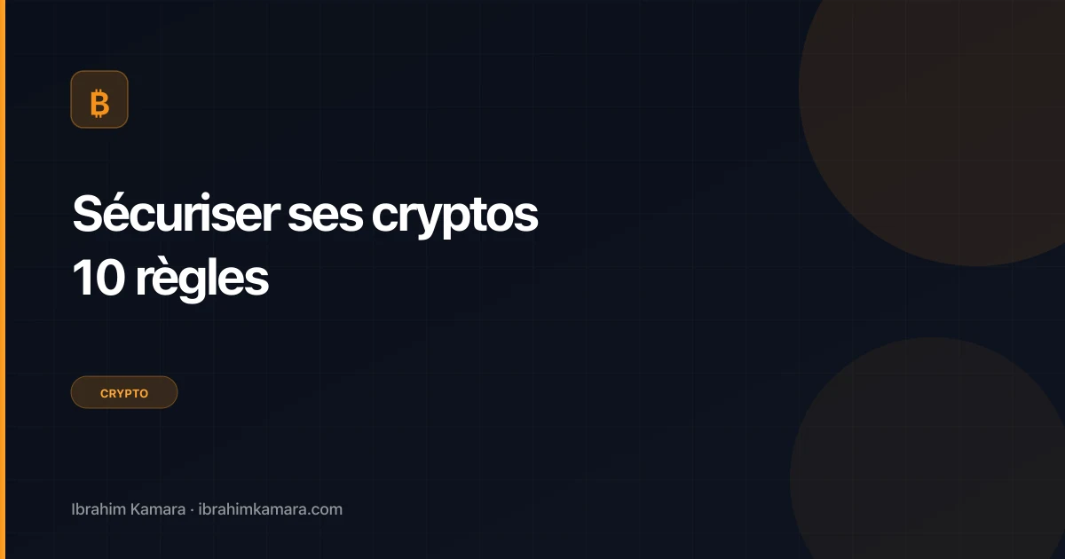 Comment sécuriser ses cryptos