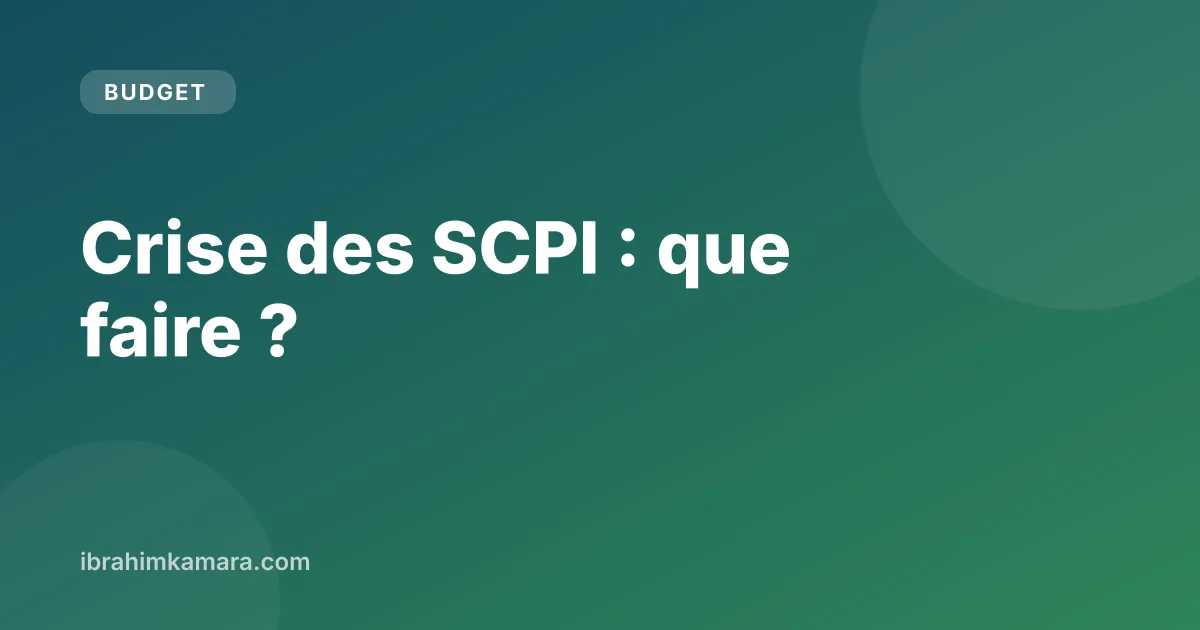 Crise des SCPI : graphique de baisse des valeurs de réalisation