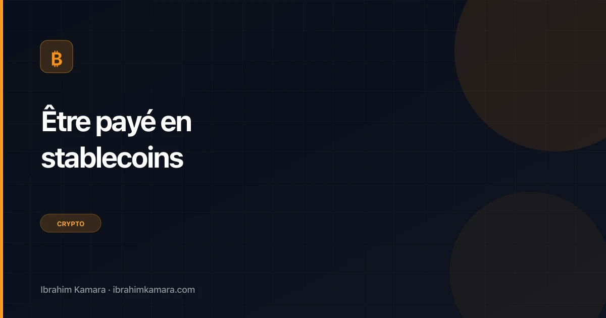 Être payé en stablecoins France