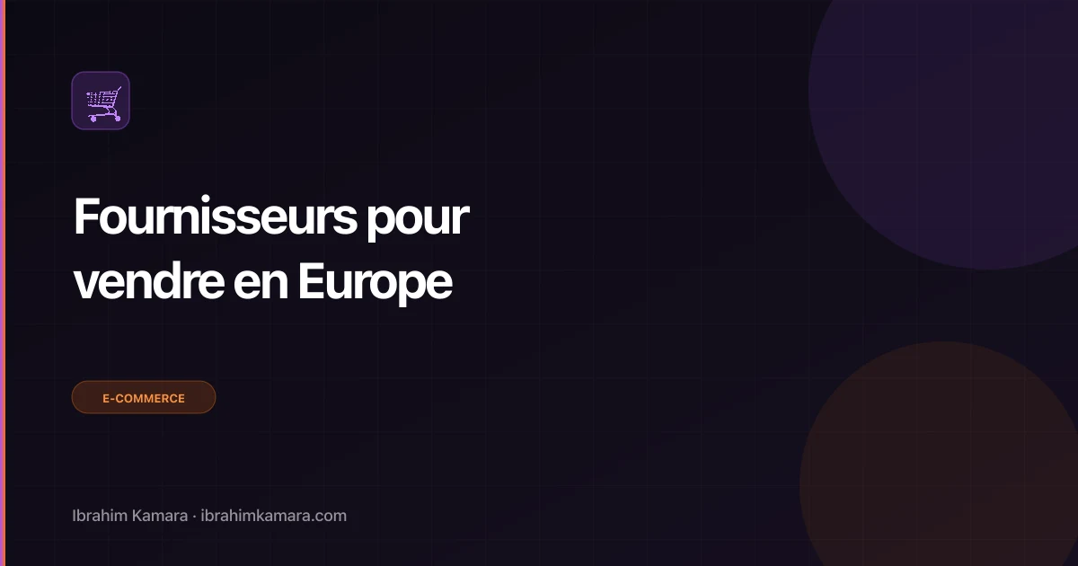 Fournisseurs vendre Europe