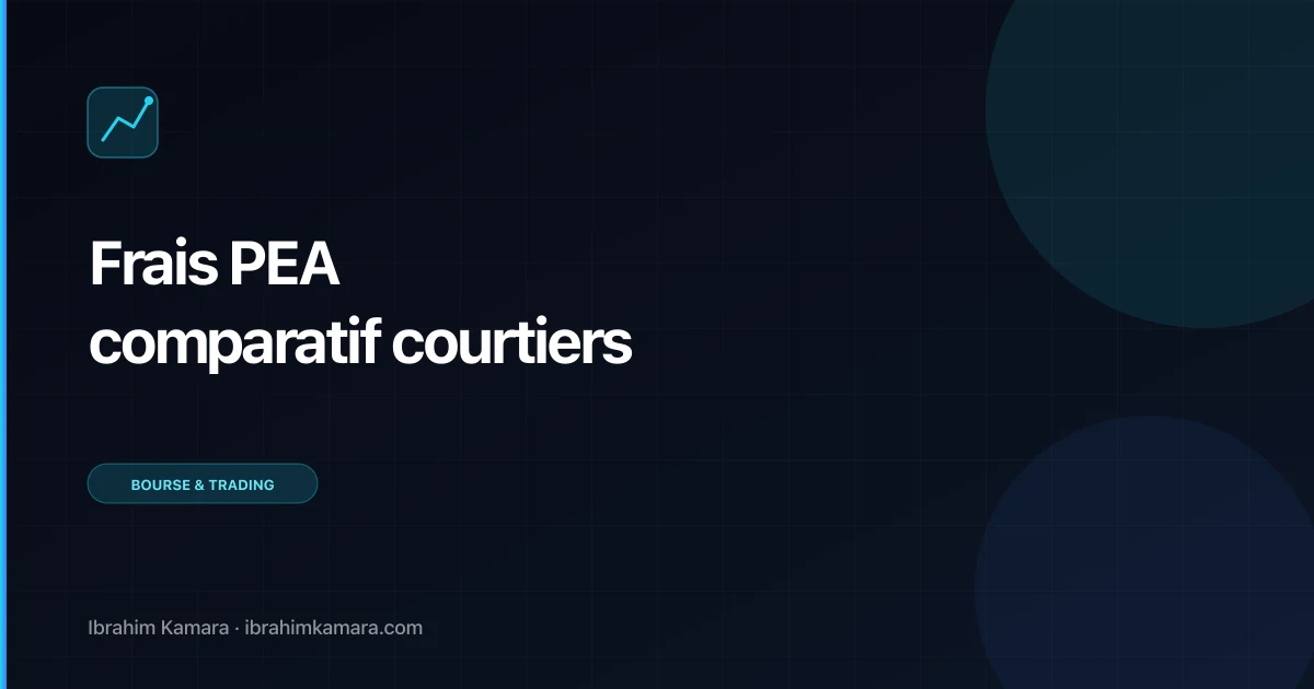 Frais PEA comparatif courtiers