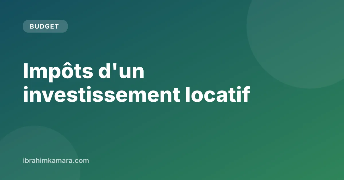 Illustration d'un immeuble locatif et d'une calculatrice pour les impôts d'un investissement locatif