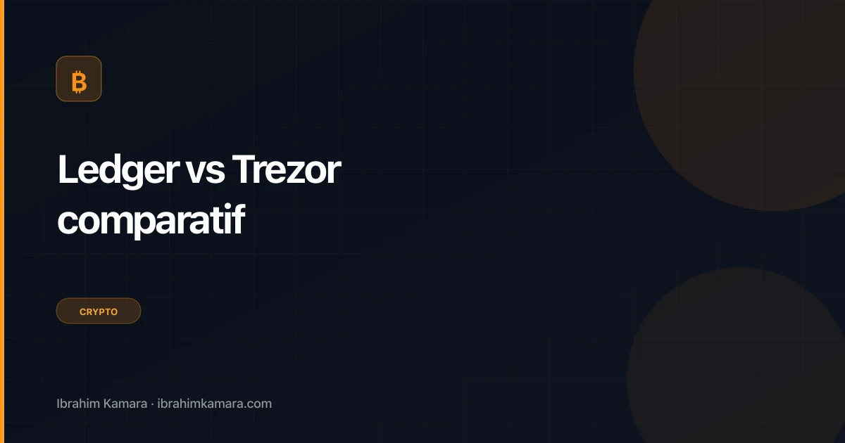 Ledger vs Trezor comparatif