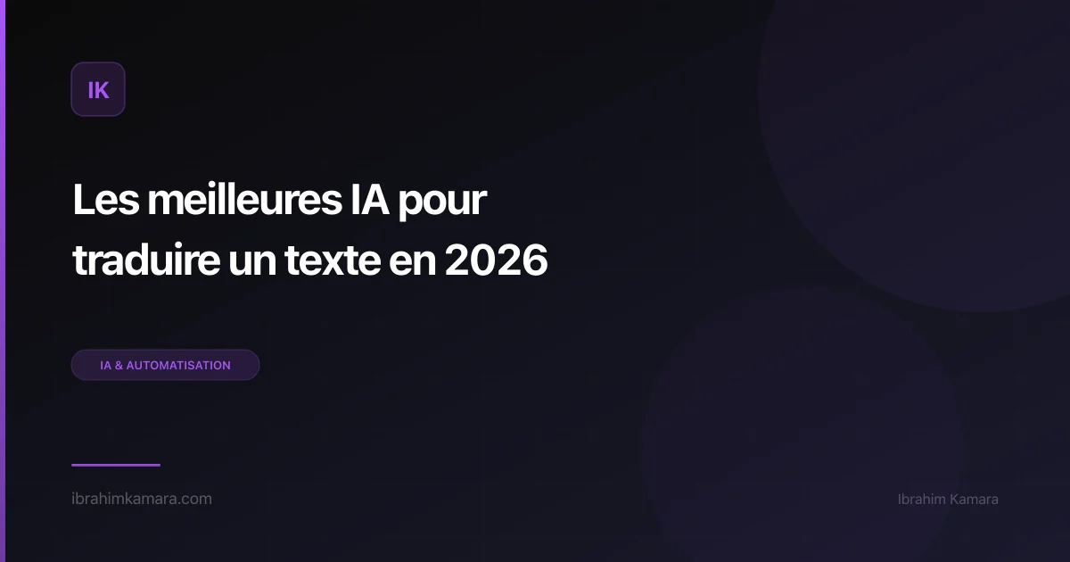 IA traduire texte