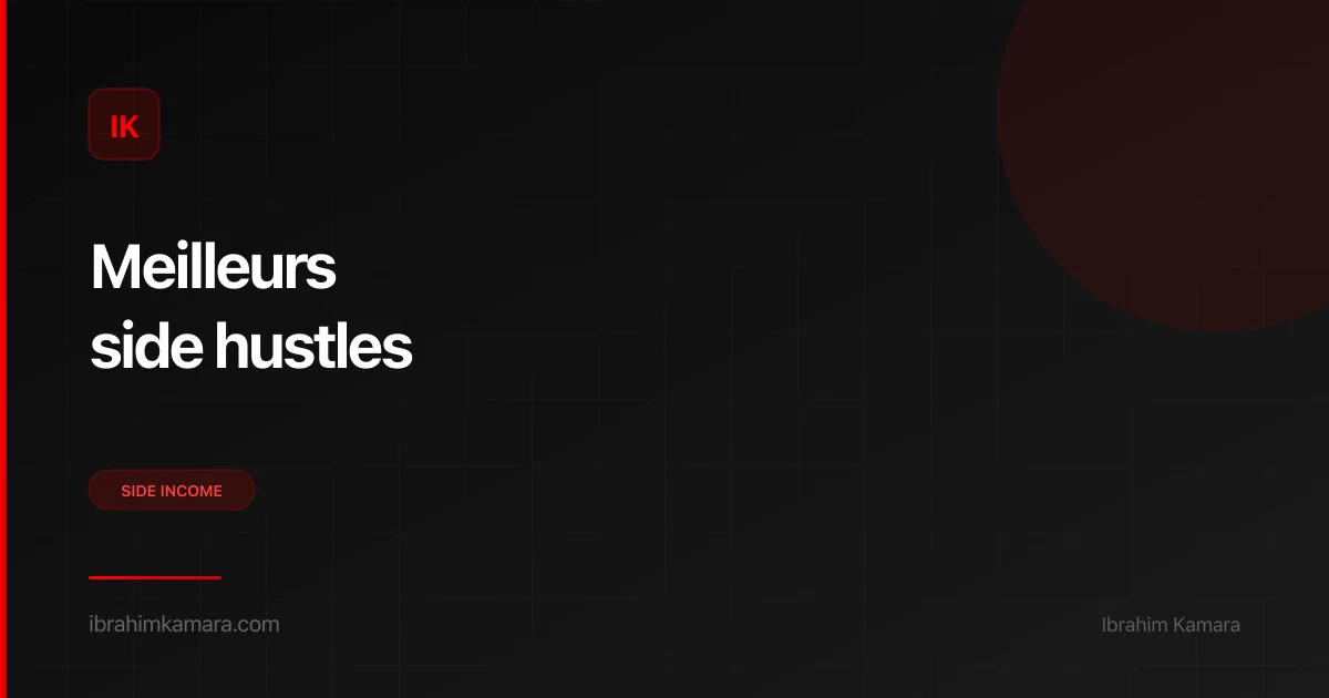 Meilleurs side hustles en ligne